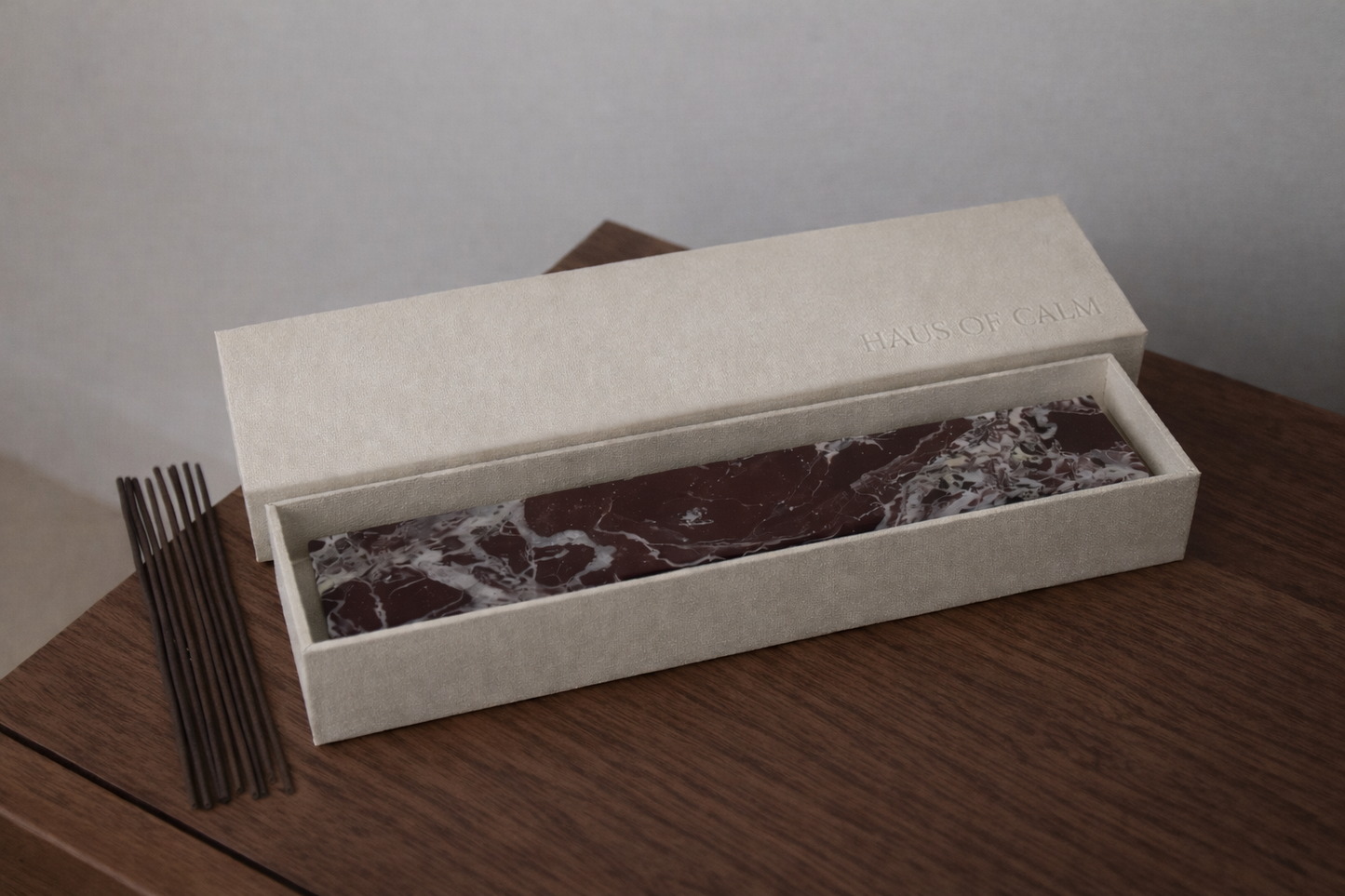 Terrene Incense Holder | Rosso Marble