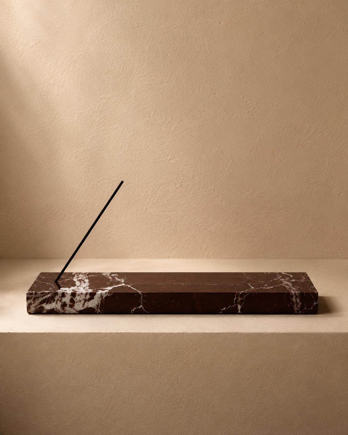 TERRENE INCENSE HOLDER | ROSSO MARBLE