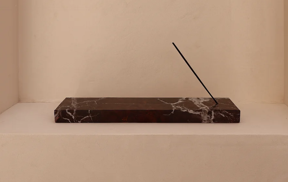 Terrene Incense Holder | Rosso Marble